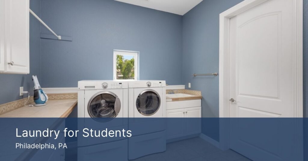 Laundry room washing machines used by Philadelphia college students