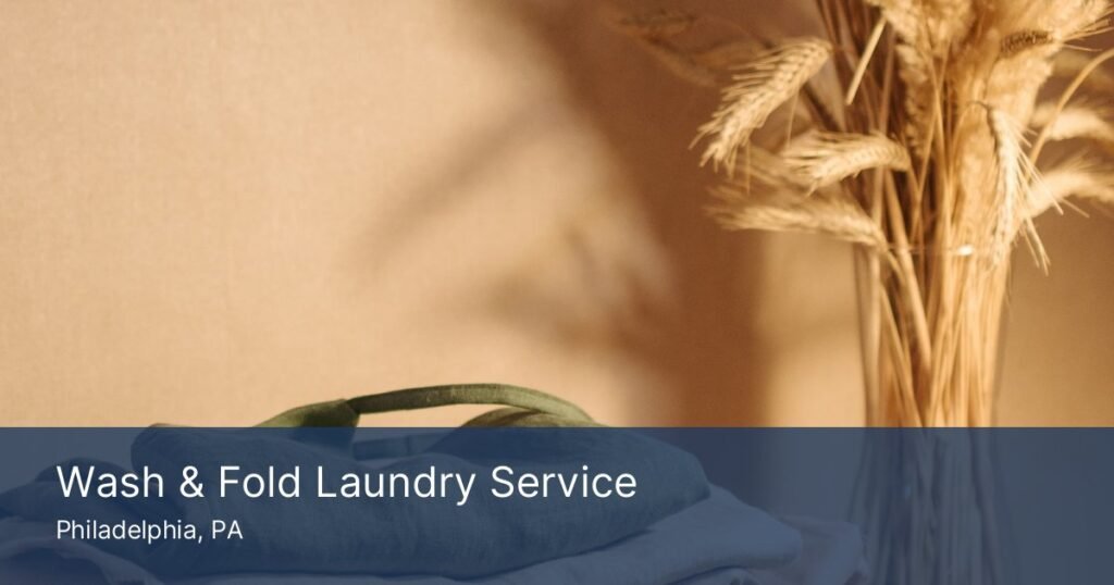 Neatly folded laundry from a wash and fold laundry service in Philadelphia
